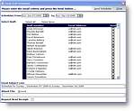 E-mail Schedules
